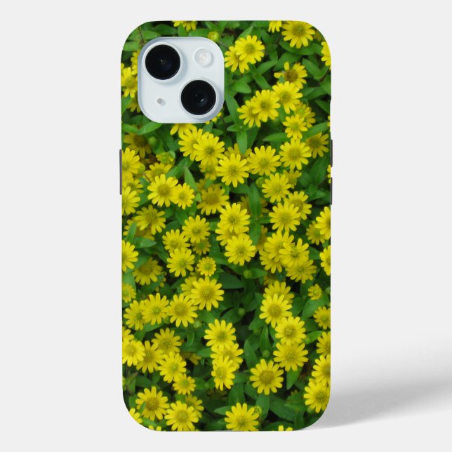 Pretty Cluster of Small Yellow Wildflowers Case-Mate iPhone Case (Back)
