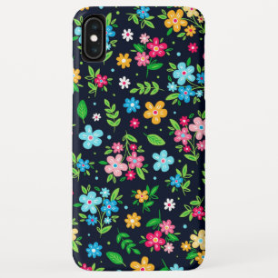 Pretty Colored Floral Pattern iPhone XS Max Case