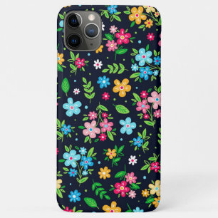 Pretty Colored Floral Pattern iPhone 11 Pro Max Case