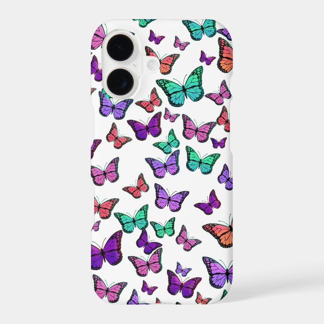 Pretty Colorful Butterflies Pattern (Back)