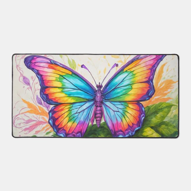Pretty Colorful Floating Butterfly Doodle Art (Recto)