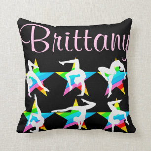 PRETTY COLORFUL PERSONALIZE GYMNASTICS PILLOW