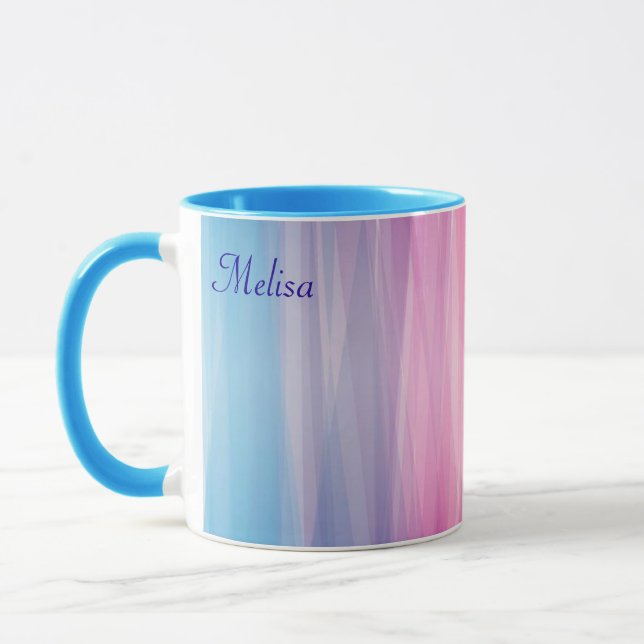 Pretty Colour Spectrum Inside Too Gift Name Coffee Mug (Left)