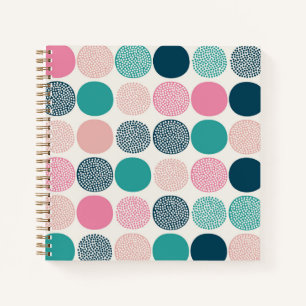 Pretty Coloured Polka Dots Notebook