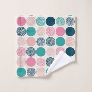 Pretty Coloured Polka Dots Wash Cloth