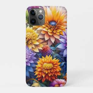 Pretty Colourful Ai Art Flowers Personalized iPhone 11 Pro Case