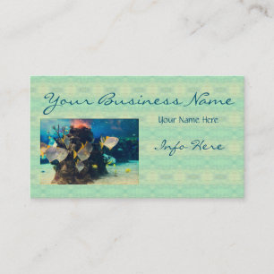Pretty Colourful  Fish Aquarium Business Card