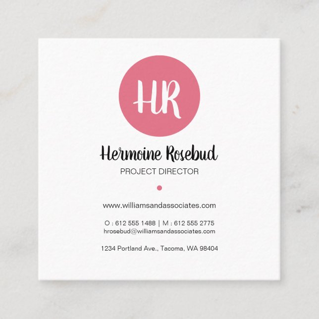 Pretty Colourful Floral Pattern Business Card (Front)