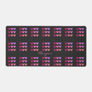 Pretty Colourful Hearts Women’s Desk Mat