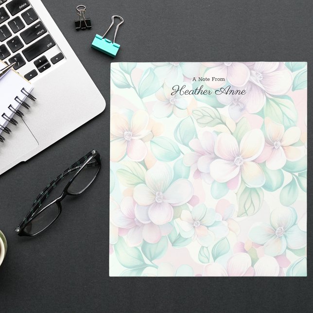 Pretty Colourful Pastel Floral Stylish Notepad (Creator Uploaded)