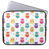 Pretty Colourful Rainbow Owl Pattern Tween Kids