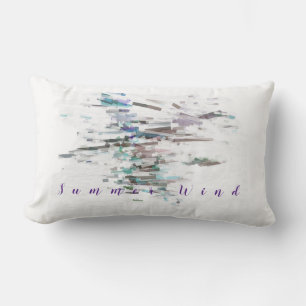 Pretty Colourful Summer Wind Throw Pillow