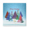 Pretty Colourful Trees Reindeer Christmas