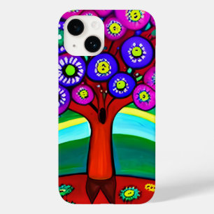 Pretty Colourful Whimsical Folk Art  Case-Mate iPhone 14 Case