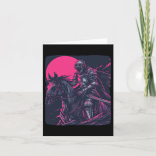 Pretty Cool Knight Horse Outfit For Medieval Boys Card