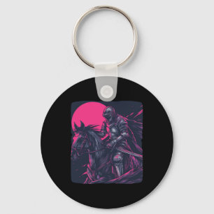 Pretty Cool Knight Horse Outfit For Medieval Boys Keychain