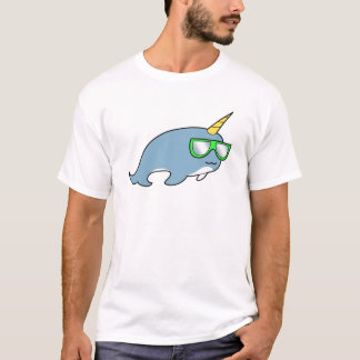 Pretty cool Narwhal in shades T-Shirt