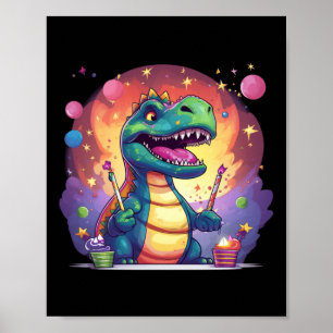 Pretty Cool Party Dinosaur Outfit For Boys And Gir Poster