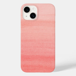 Pretty Coral Pink Ombre Watercolor Pattern Case-Mate iPhone 14 Case