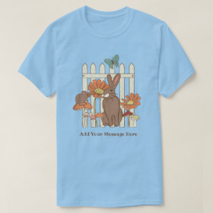Pretty Cottagecore Rabbit Mushrooms Personalized T-Shirt