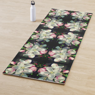 Pretty Crabapple Spring Flower Blossoms Abstract Yoga Mat