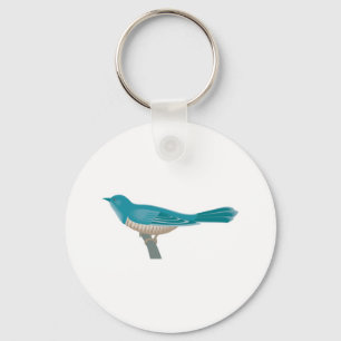 pretty cuckoo bird keychain