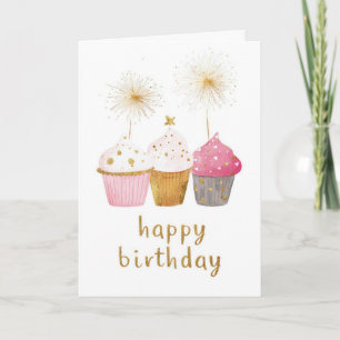 Pretty Cupcake Birthday Card
