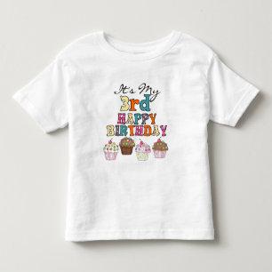 Pretty Cupcakes 3e Anniversaire Tshirts et cadeaux