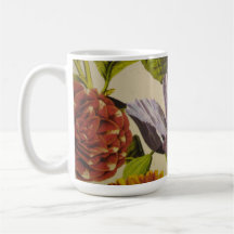 Pretty Custom Purple Flower Coffee Mug