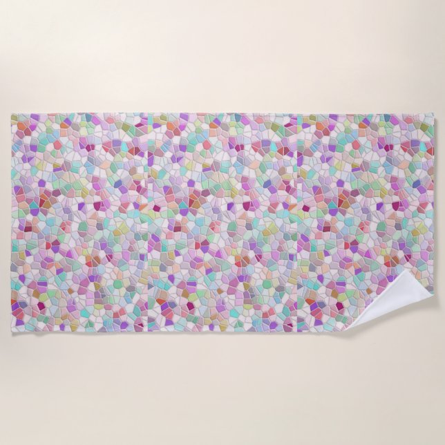 Pretty Cut Glass Beach Towel (Front)
