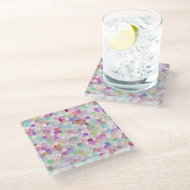Pretty Cut Glass  Coaster (Angled)