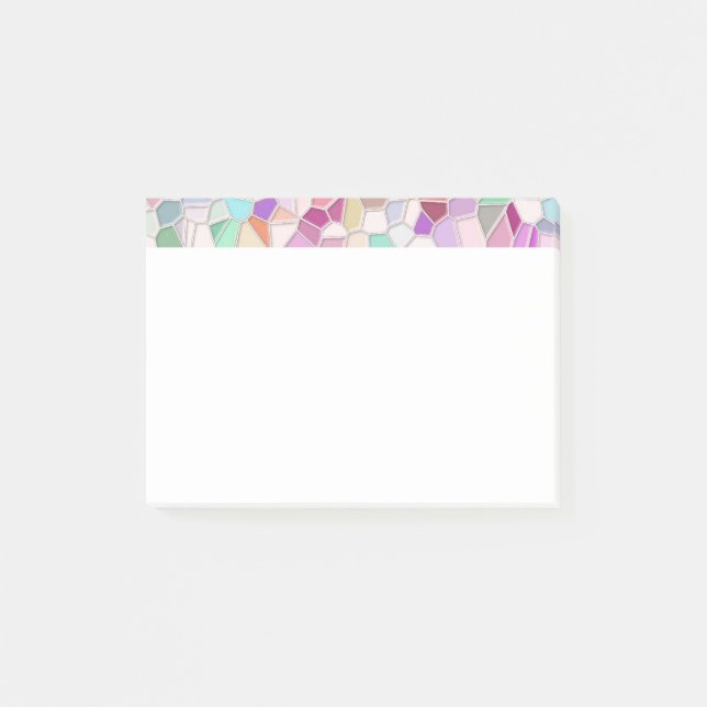 Pretty Cut Glass  Notepad White (Front)