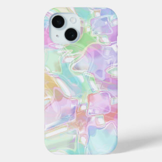 Pretty Cute Colourful Futuristic Swirls Art Patter iPhone 15 Case