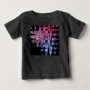 Pretty Cute Purple, Ash Grey, and Black Watercolor Baby T-Shirt