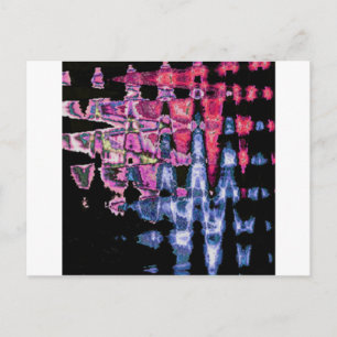 Pretty Cute Purple Ash Grey and Black Watercolors  Postcard