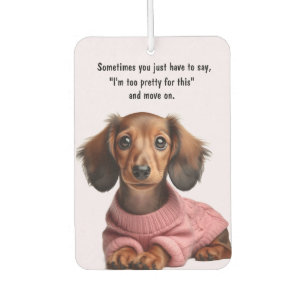 Pretty Dachshund Air Freshener