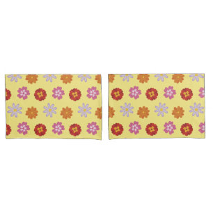 Pretty Daisies Floral Yellow Flower Pattern Pillowcase