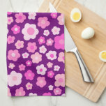 Pretty Daisies Pattern Unique Colourful Floral Cut Kitchen Towel<br><div class="desc">This hand made pattern makes an awesome kitchen towel. Change the colour or add your own texts. Check out my shop for more or let me know if you'd like something custom!</div>