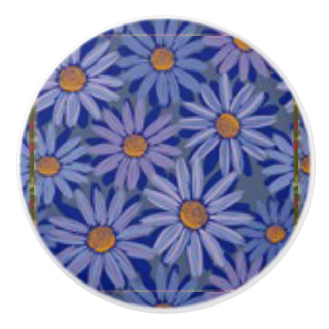 Pretty DAisy Ceramic Drawer Pulls (Front)
