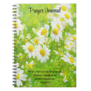 Pretty Daisy Garden Bible Verse Faith Journal