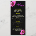 Pretty Daisy Wedding Menu Card/Rack Card<br><div class="desc">The menu card for your wedding looks pretty with the beautiful daisy flowers. If you wish to make any changes to it may be the colour,  you can contact me at: younghopes@gmail.com I would be happy to help you out.</div>