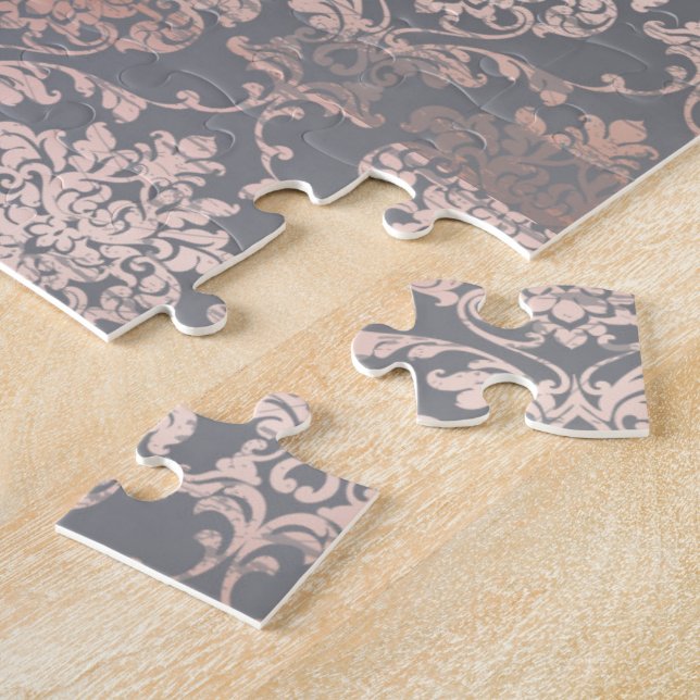 Pretty Damask Jigsaw Puzzle (Side)