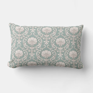 Pretty Damask Pattern Lumbar Pillow