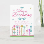 Pretty Daughter Birthday Card With Butterflies<br><div class="desc">A simplistic to the point pretty birthday greeting card with delicate elements and nice verse for your loved one</div>