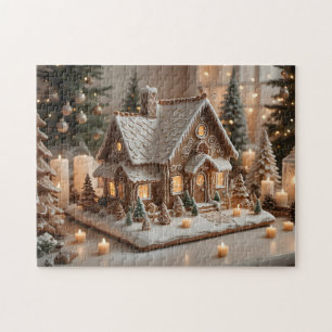 Pretty decorated gingerbread house  jigsaw puzzle