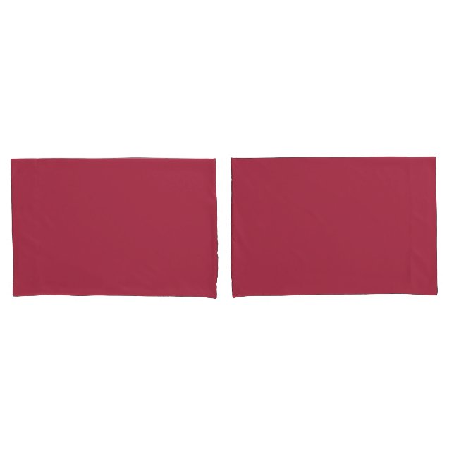 Pretty Deep Rose Geometric White Polka Dots       Pillowcase (Front-Set)