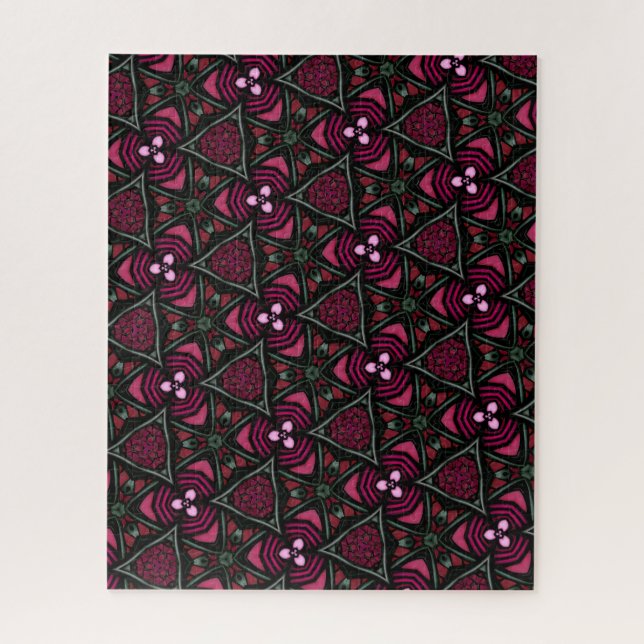 Pretty, Difficult, Repeating Pattern Jigsaw Puzzle (Vertical)