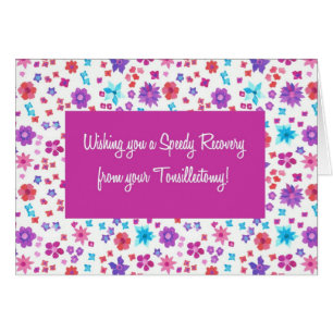 Pretty Ditsy Floral Get Well from Tonsillectomy