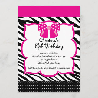 Pretty Diva Birthday Girl Party Invitations