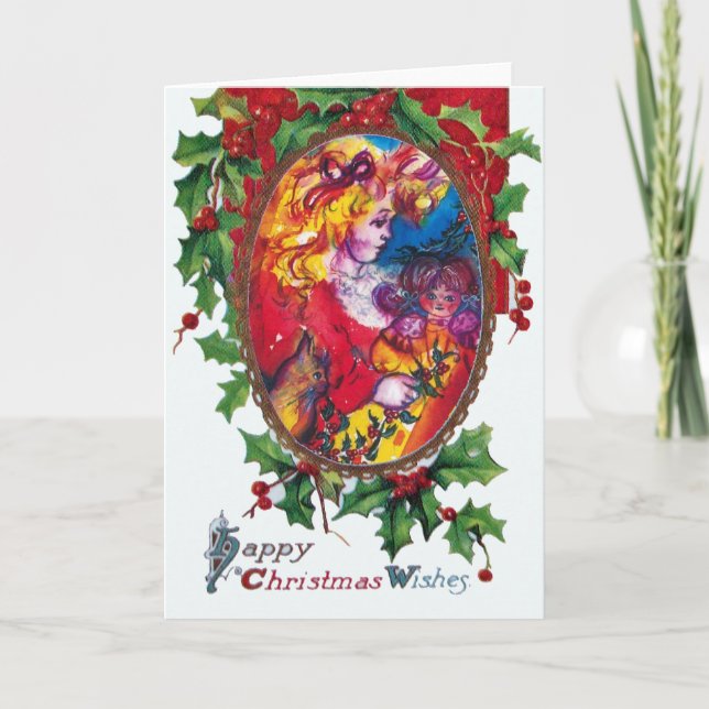 PRETTY DOLL HOLIDAY CARD (Front)